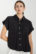 SHORT SLEEVE BUTTON DOWN SHIRT